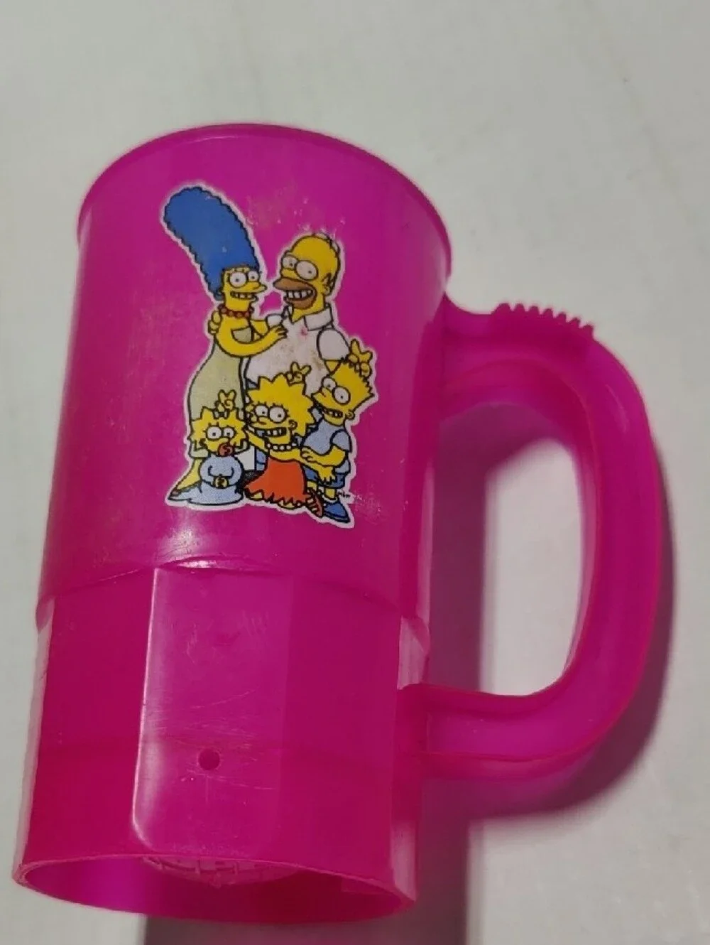 The Simpsons Design Pink Kids' Character Bubble Super Mug Toy